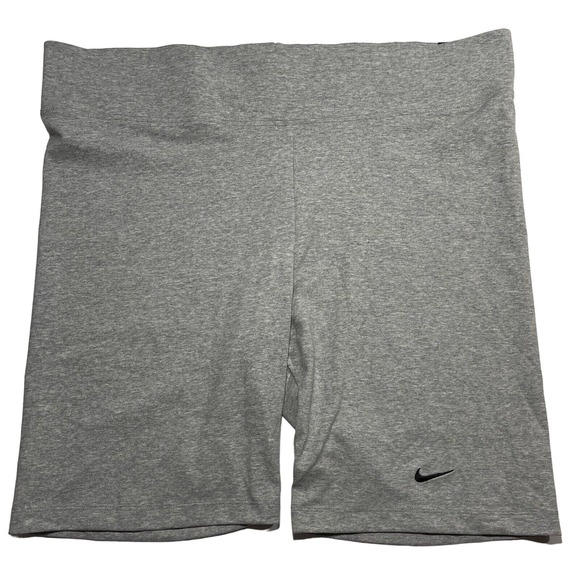 NIKE Women NSW Essential Mid Rise Bike Shorts Grey DB6053 063 - Plus Size 2X New - Picture 7 of 7